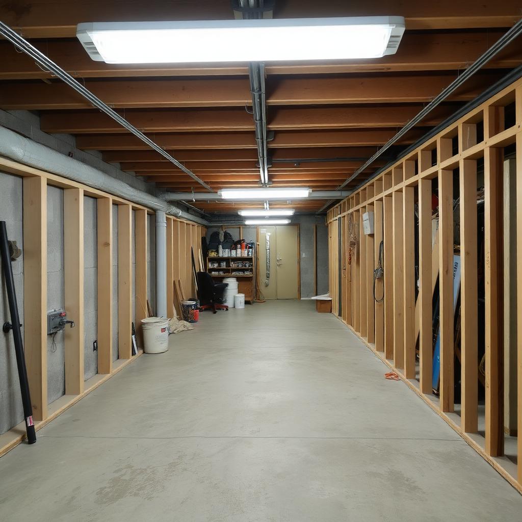 Basement finish — before
